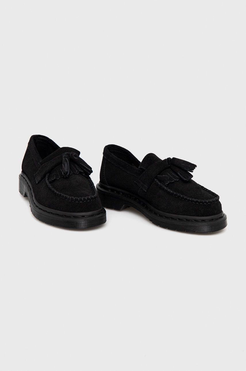 Dr. Martens mocasini din piele intoarsa culoarea negru - Pled.ro