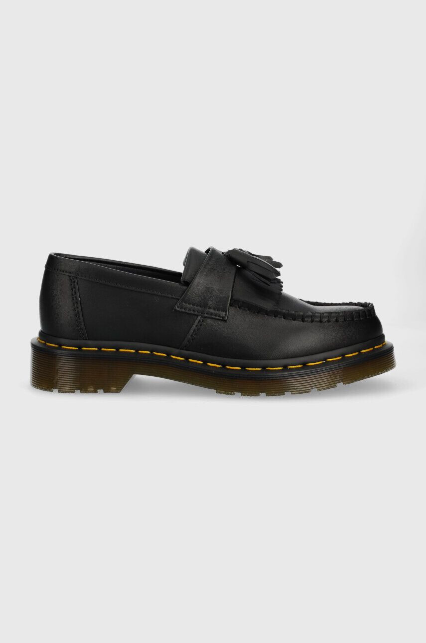 Dr. Martens mocasini Vegan Adrian femei culoarea negru cu toc plat DM30744001 - Pled.ro