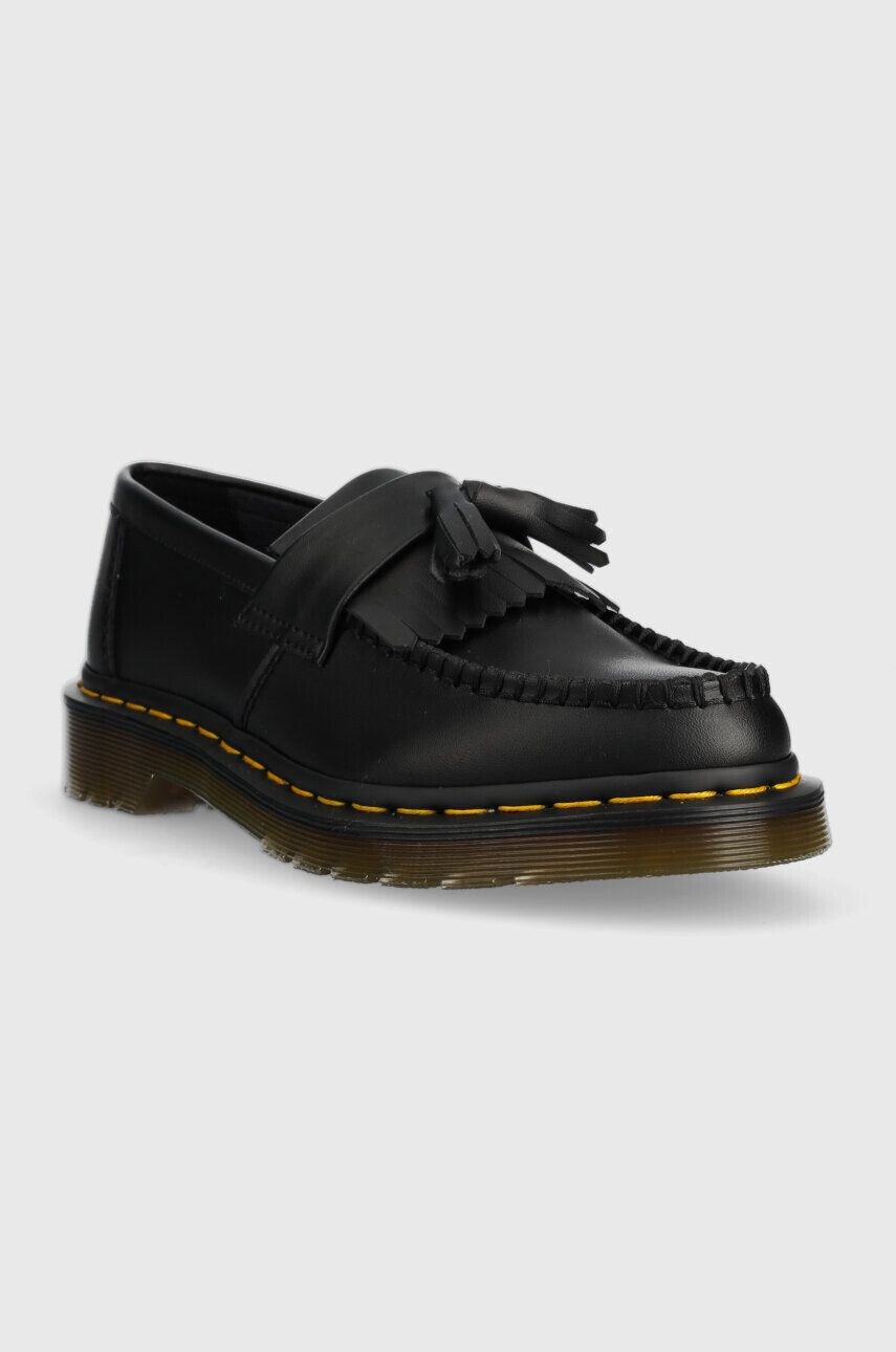 Dr. Martens mocasini Vegan Adrian femei culoarea negru cu toc plat DM30744001 - Pled.ro