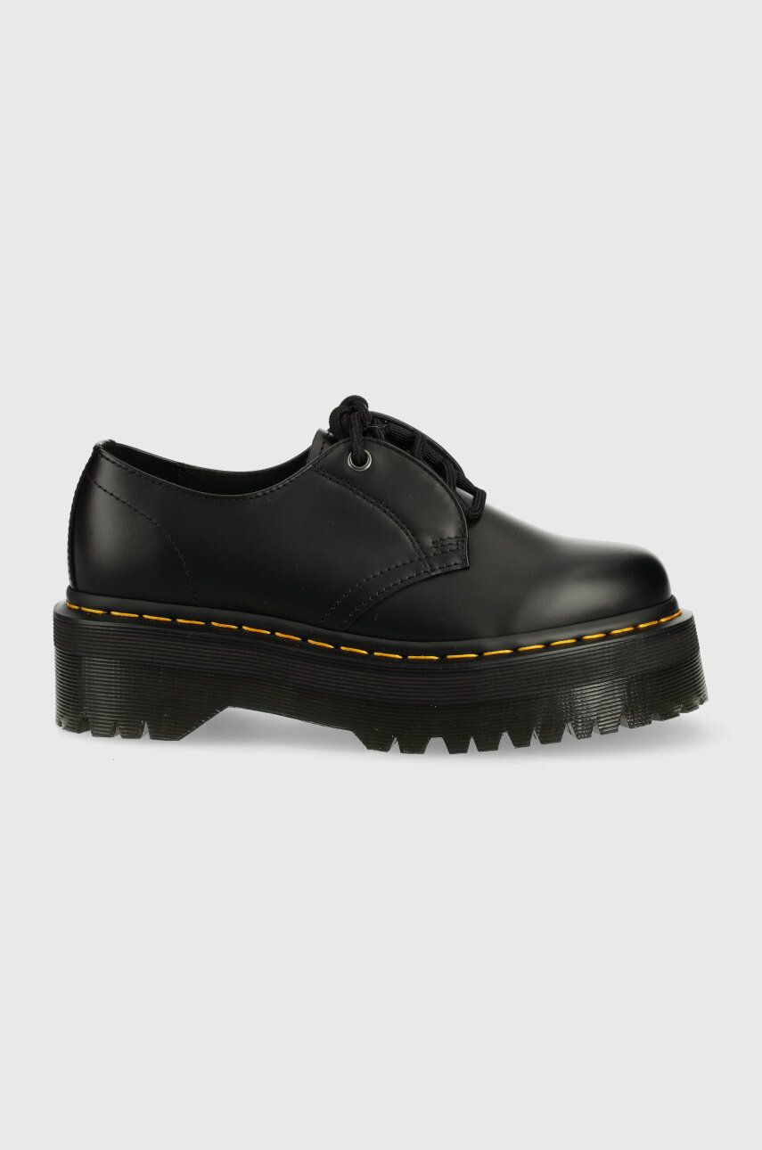 Dr. Martens pantof femei culoarea negru cu platforma - Pled.ro