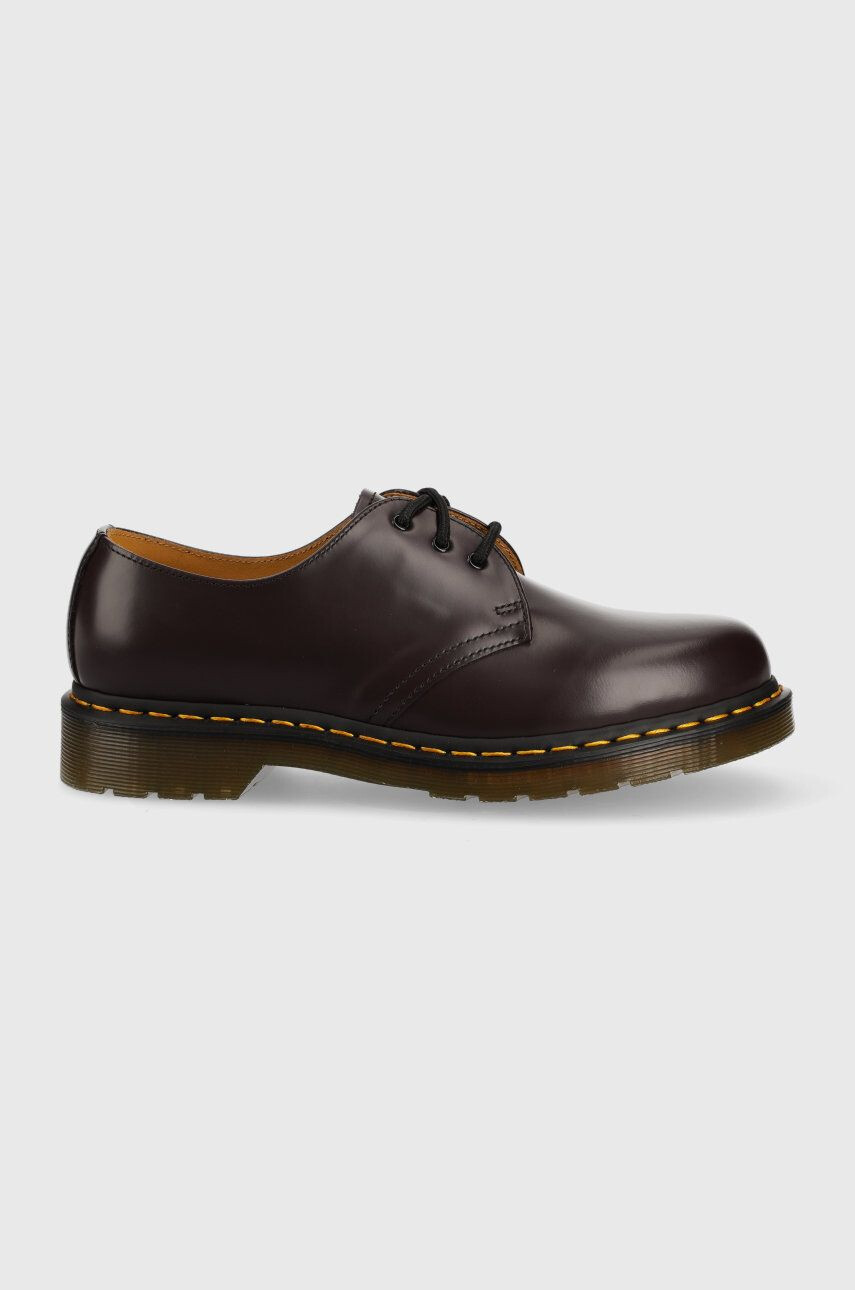 Dr. Martens pantofi de piele culoarea bordo - Pled.ro