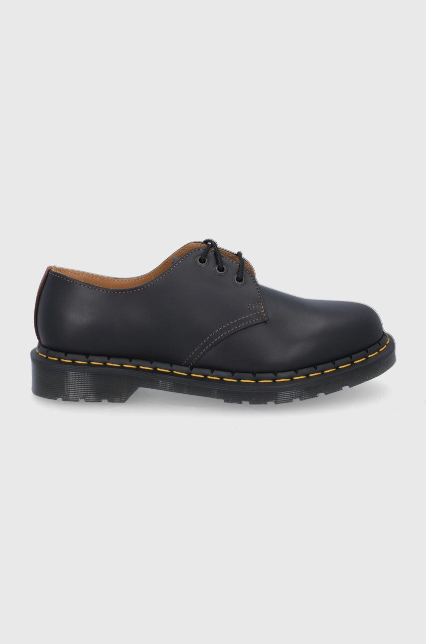 Dr. Martens pantofi de piele 1461 culoarea verde - Pled.ro