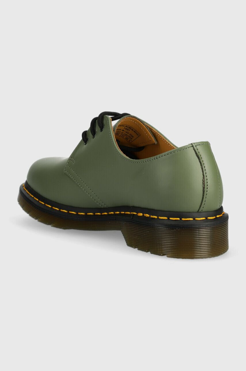 Dr. Martens pantofi de piele 1461 culoarea verde - Pled.ro