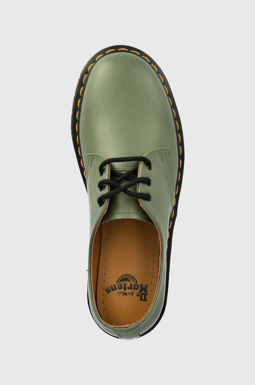 Dr. Martens pantofi de piele 1461 culoarea verde - Pled.ro