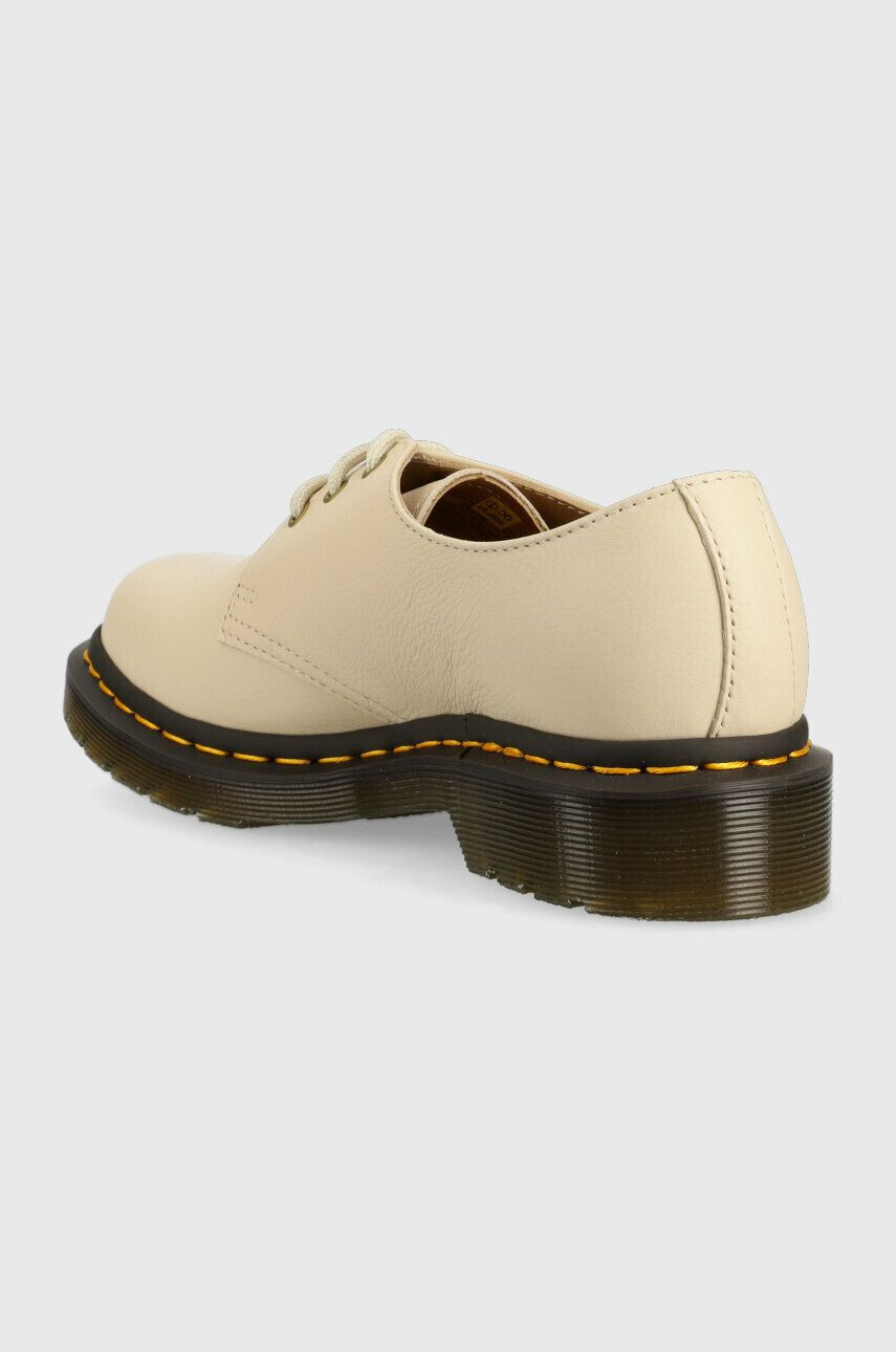 Dr. Martens pantofi de piele 1461 femei culoarea bej cu platforma DM24256292 DM24256292-Parchment - Pled.ro