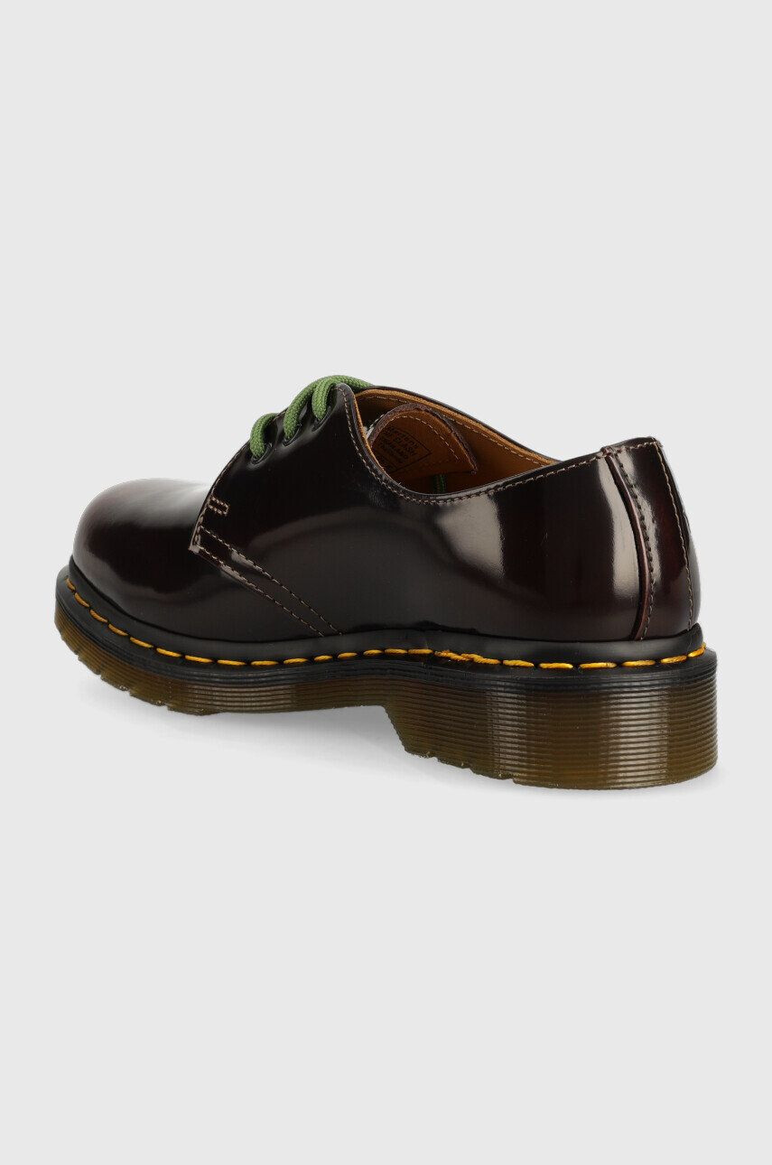 Dr. Martens pantofi de piele 1461 Arcadia X The Clash femei culoarea bordo cu platforma DM28001600-Burgundy - Pled.ro