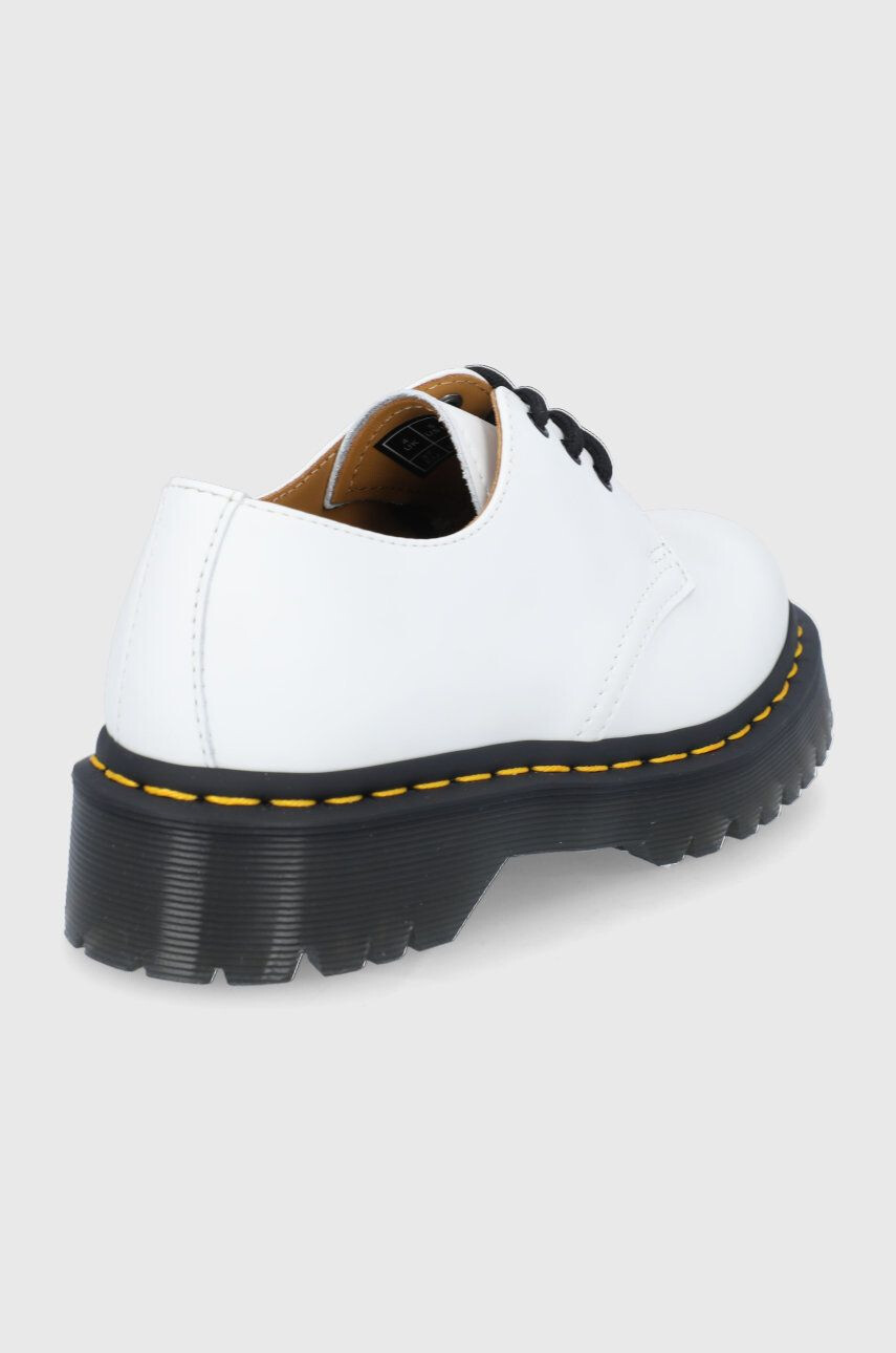 Dr. Martens Pantofi de piele Bex 1461 culoarea alb - Pled.ro