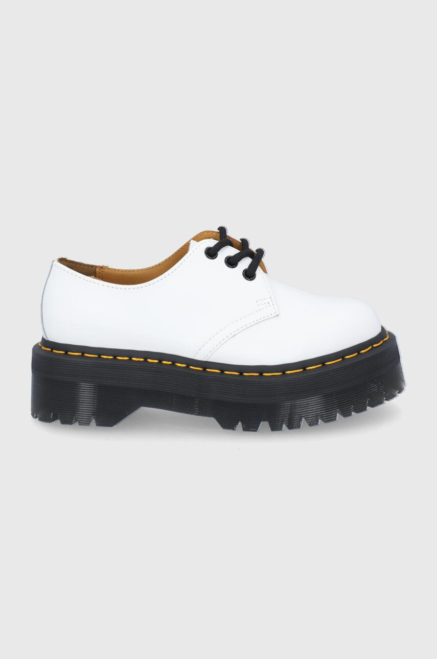 Dr. Martens Pantofi de piele culoarea alb - Pled.ro