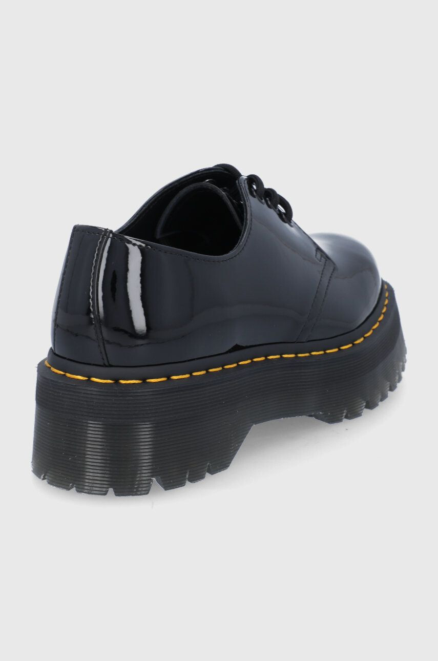 Dr. Martens Pantofi de piele 1461 Quad culoarea negru 26647001-Black.Pate - Pled.ro