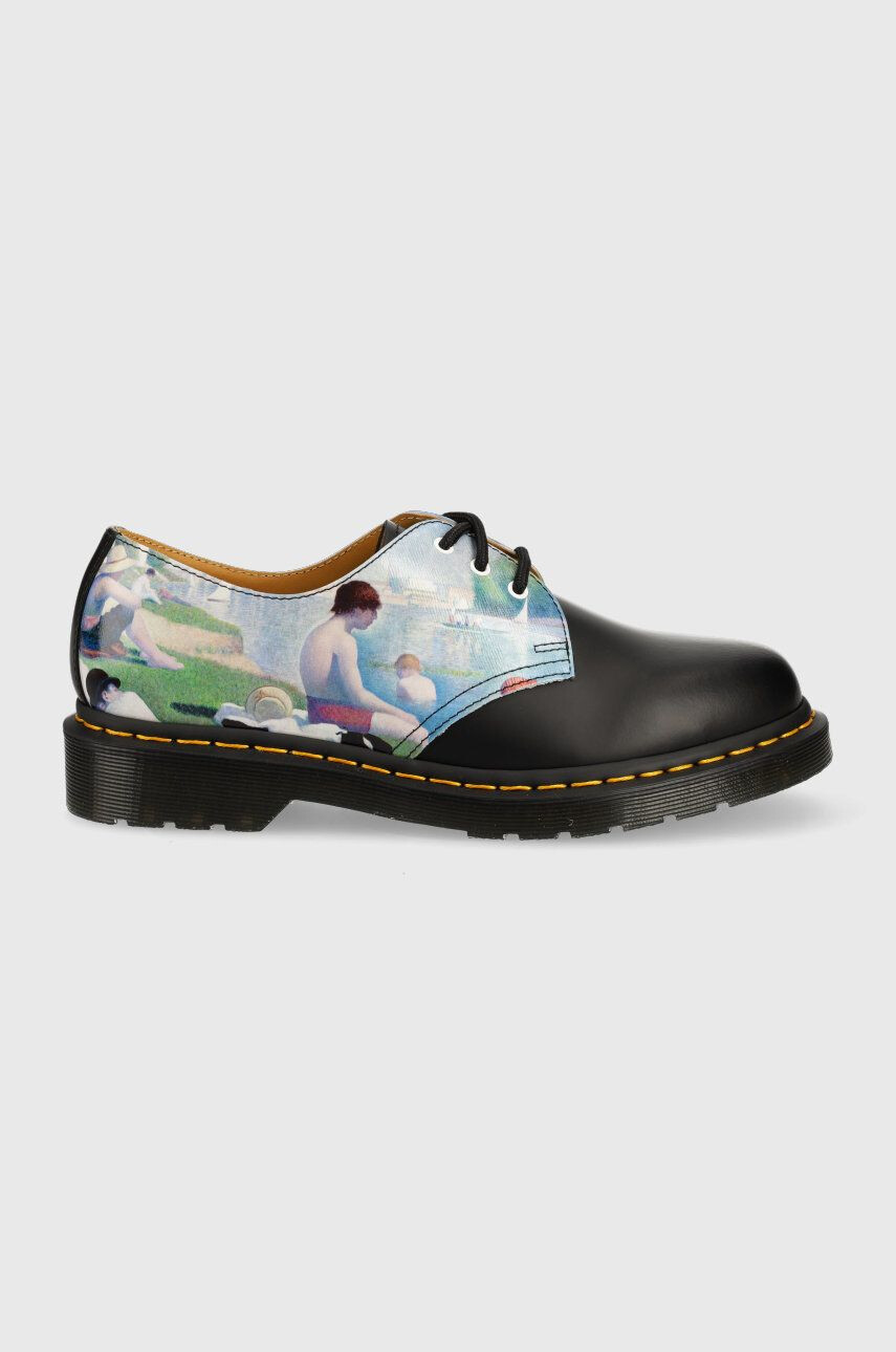 Dr. Martens pantofi de piele The National Gallery 1461 Bathers Shoes culoarea negru - Pled.ro