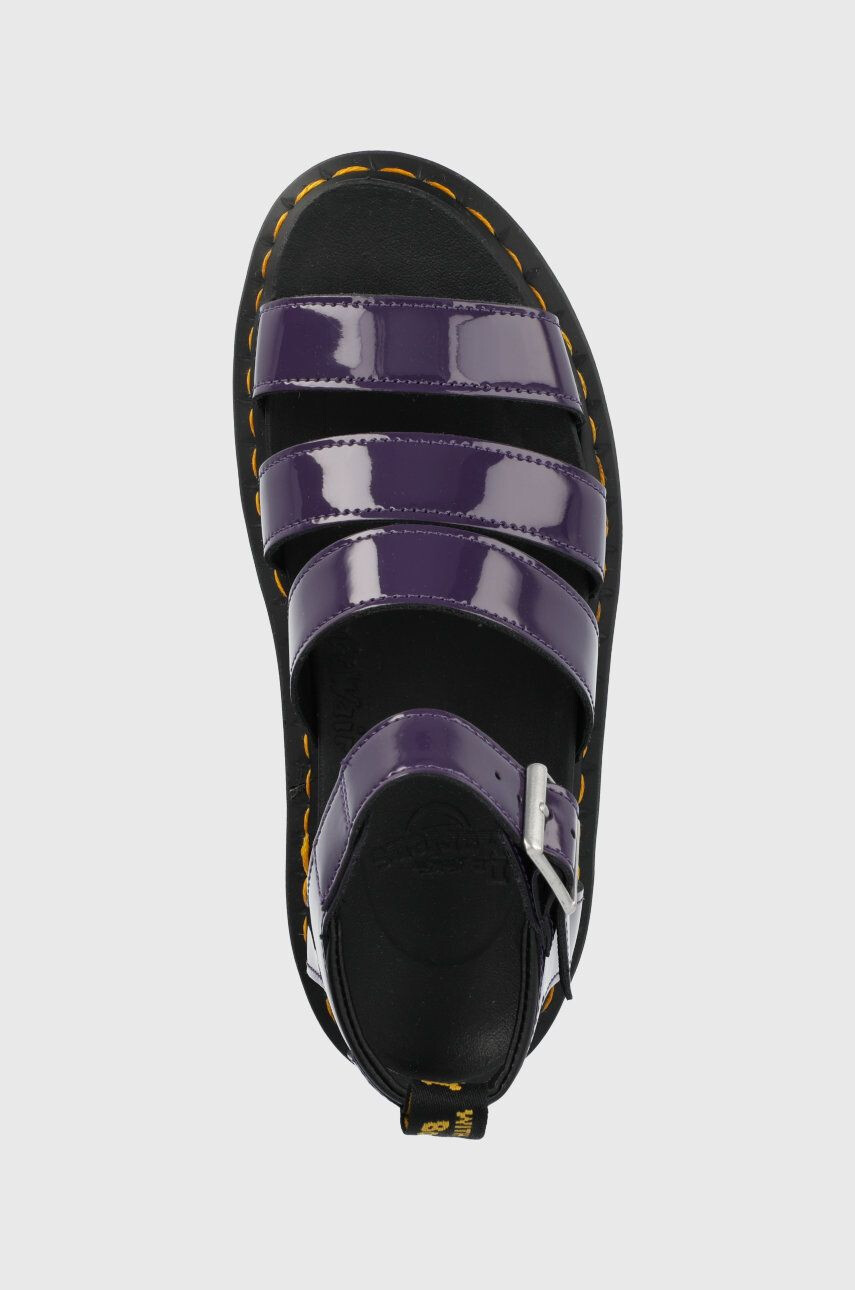 Dr. Martens sandale de piele femei culoarea violet cu platforma - Pled.ro