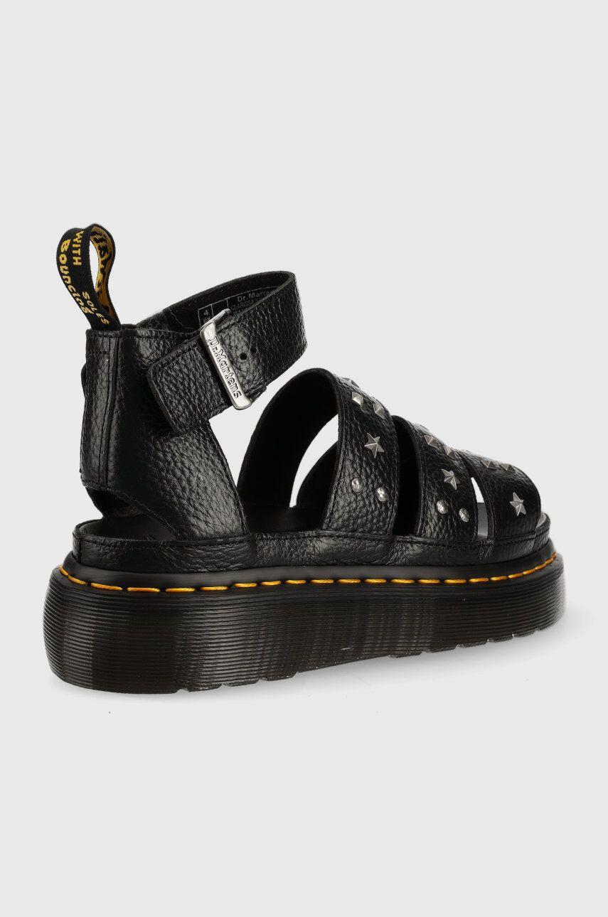 Dr. Martens sandale de piele femei culoarea negru cu platforma - Pled.ro