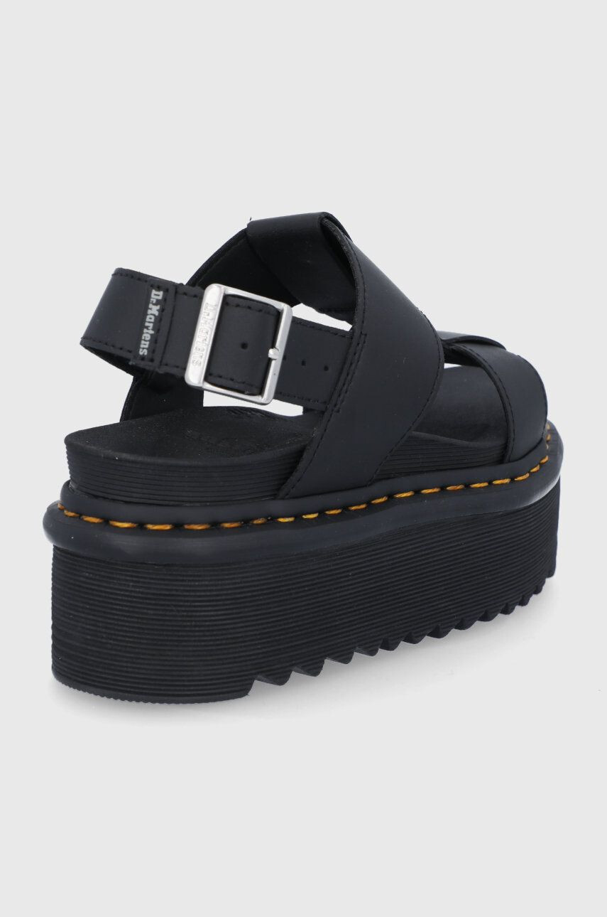 Dr. Martens sandale de piele Francis femei culoarea negru cu platformă DM26525001.Francis-Black - Pled.ro