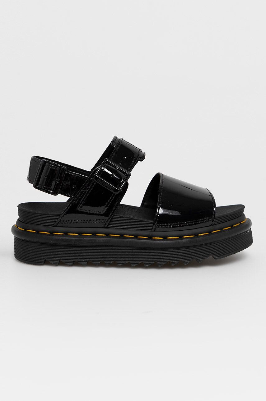 Dr. Martens sandale de piele femei culoarea negru cu platformă DM25773001.Voss-Black - Pled.ro