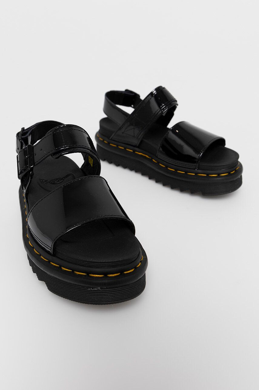 Dr. Martens sandale de piele femei culoarea negru cu platformă DM25773001.Voss-Black - Pled.ro