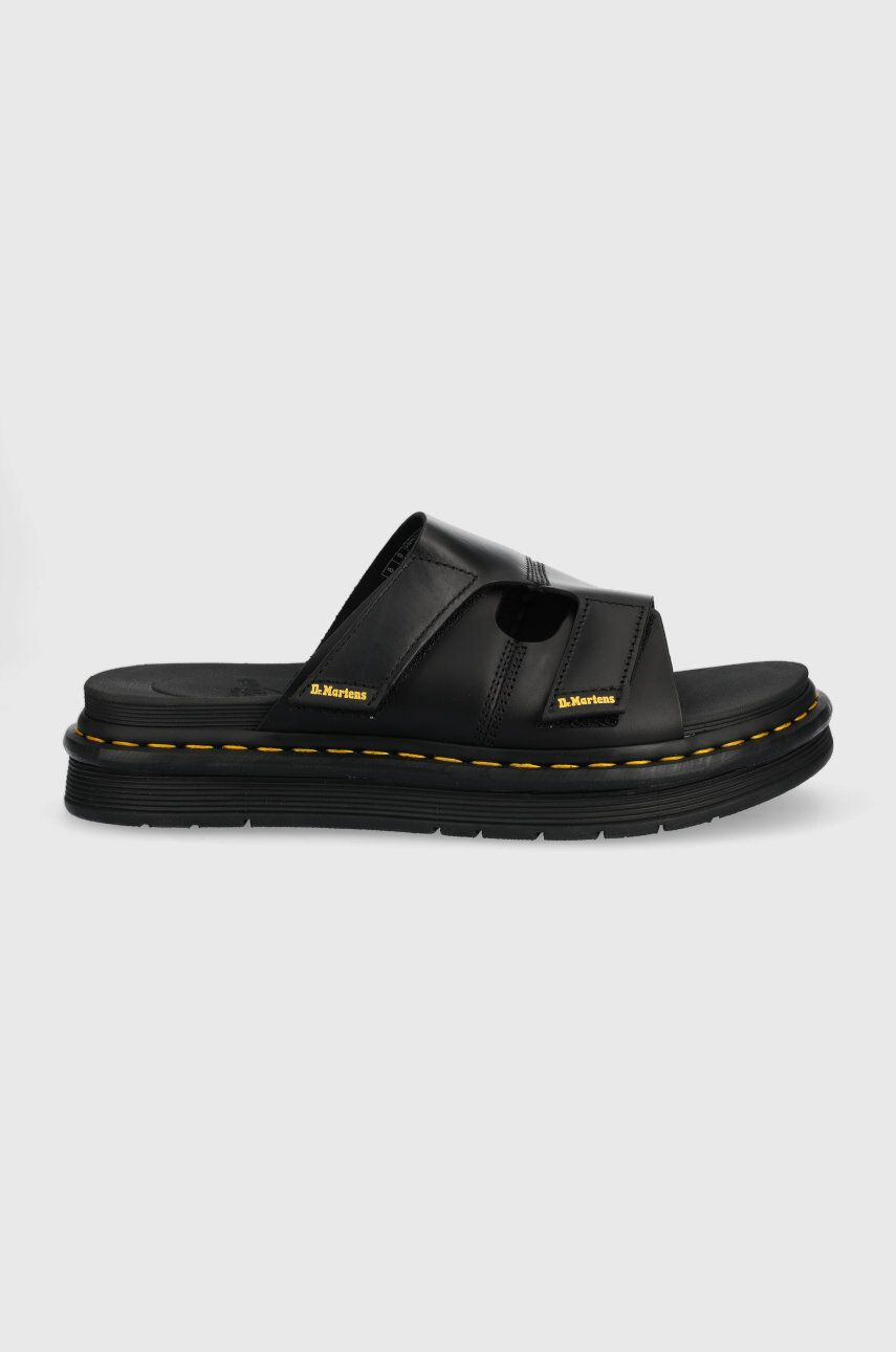 Dr. Martens slapi de piele barbati culoarea negru - Pled.ro