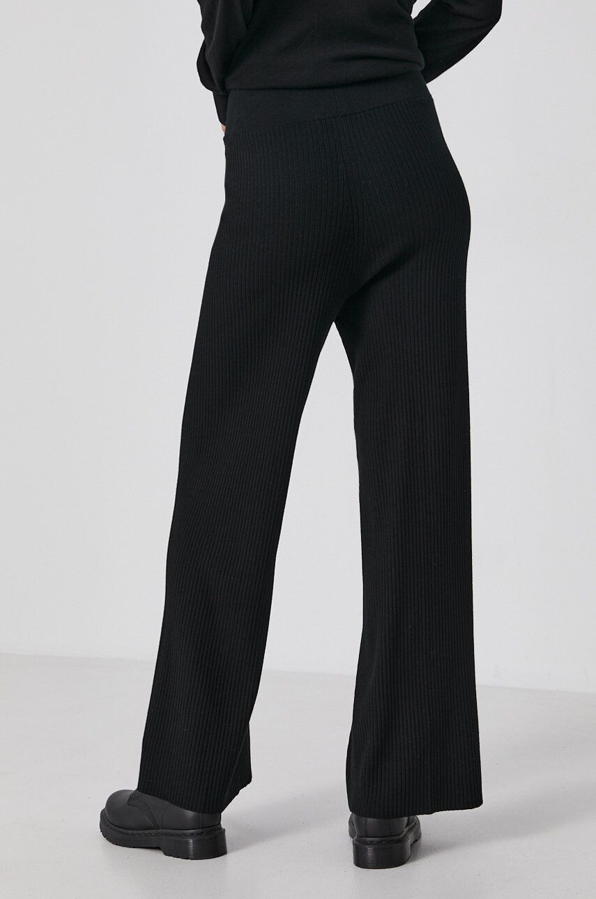 Drykorn Pantaloni Allow femei culoarea negru lat high waist - Pled.ro