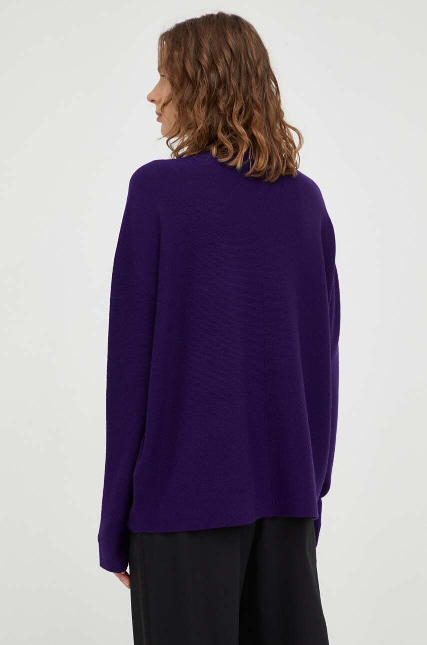 Drykorn pulover de lana femei culoarea violet light cu turtleneck - Pled.ro