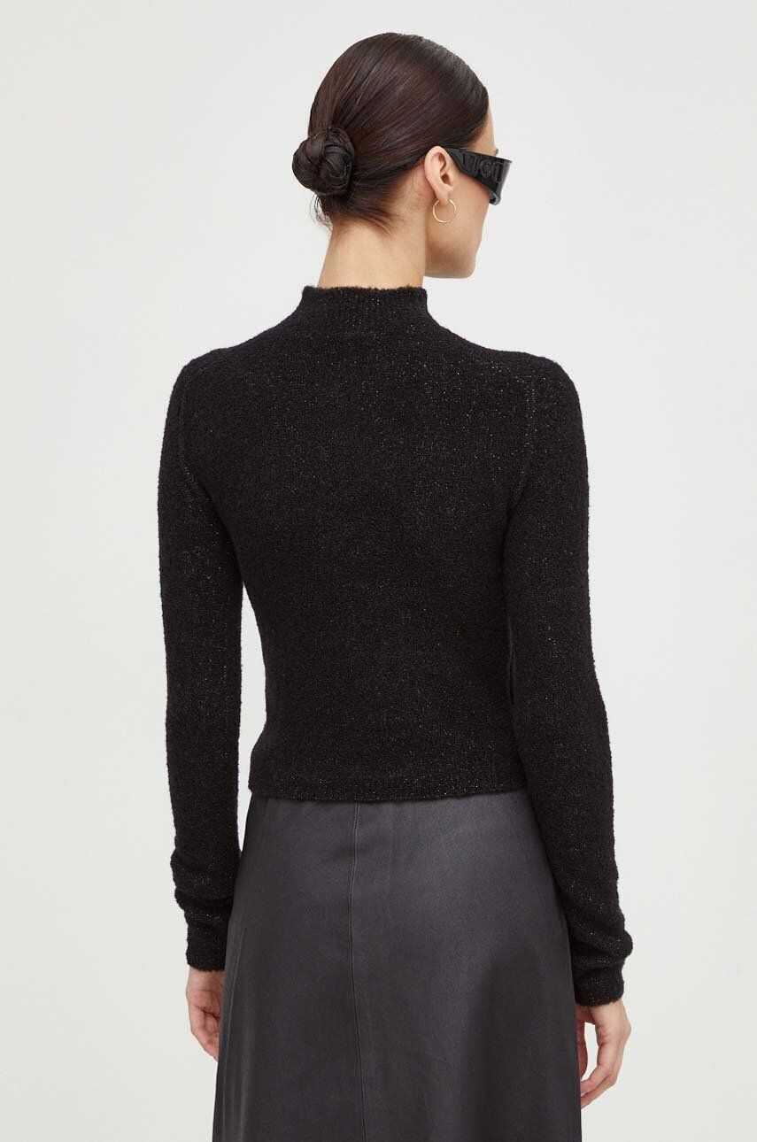 Drykorn pulover de lana femei culoarea negru cu turtleneck - Pled.ro