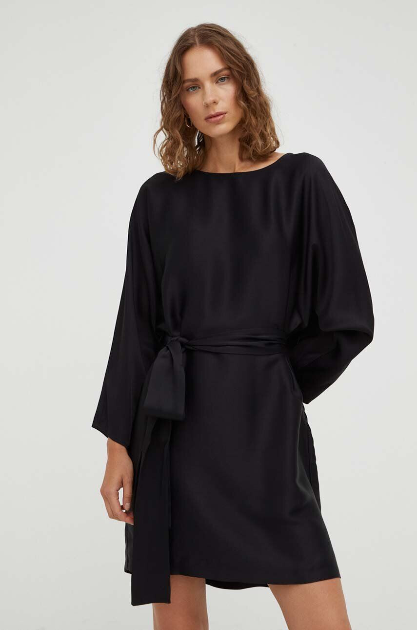 Drykorn rochie culoarea negru mini oversize - Pled.ro