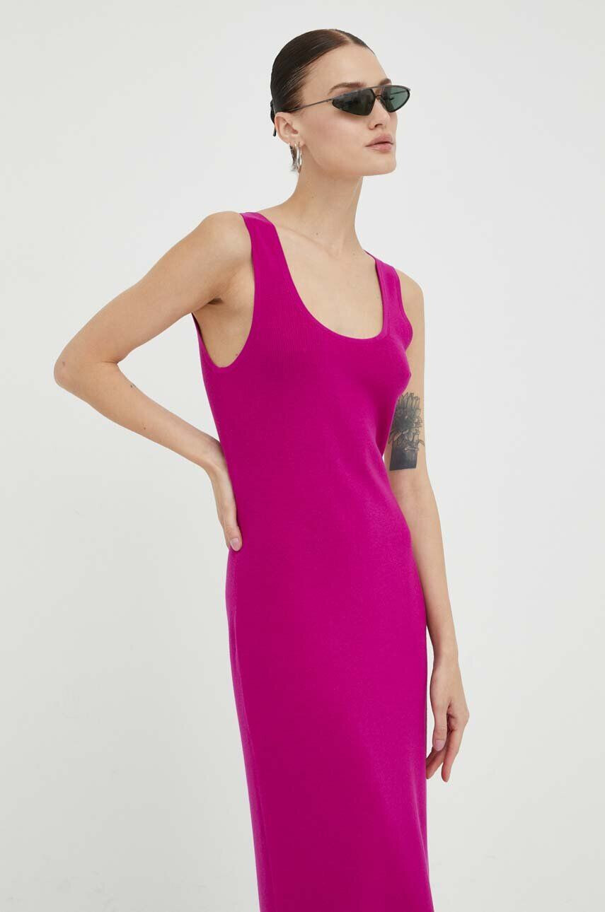 Drykorn rochie culoarea violet midi mulata - Pled.ro