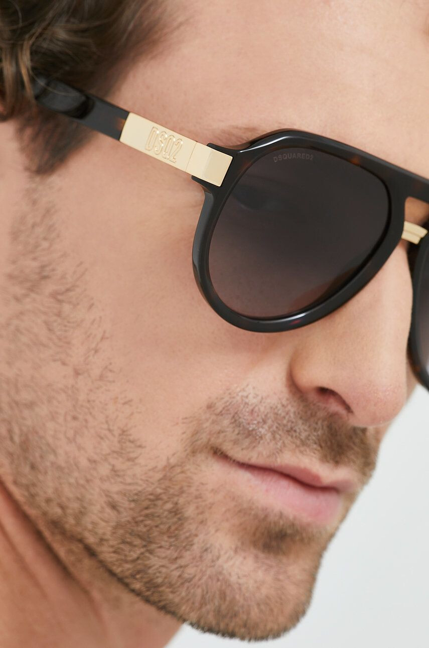 Dsquared2 ochelari de soare barbati culoarea maro - Pled.ro