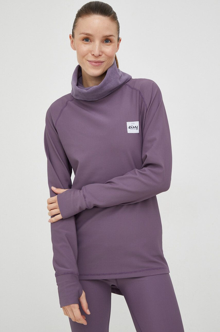 Eivy longsleeve funcțional Icecold culoarea violet - Pled.ro