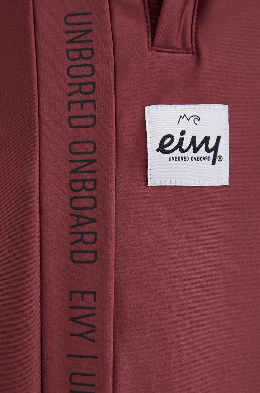 Eivy pantaloni de trening femei culoarea bordo cu imprimeu - Pled.ro