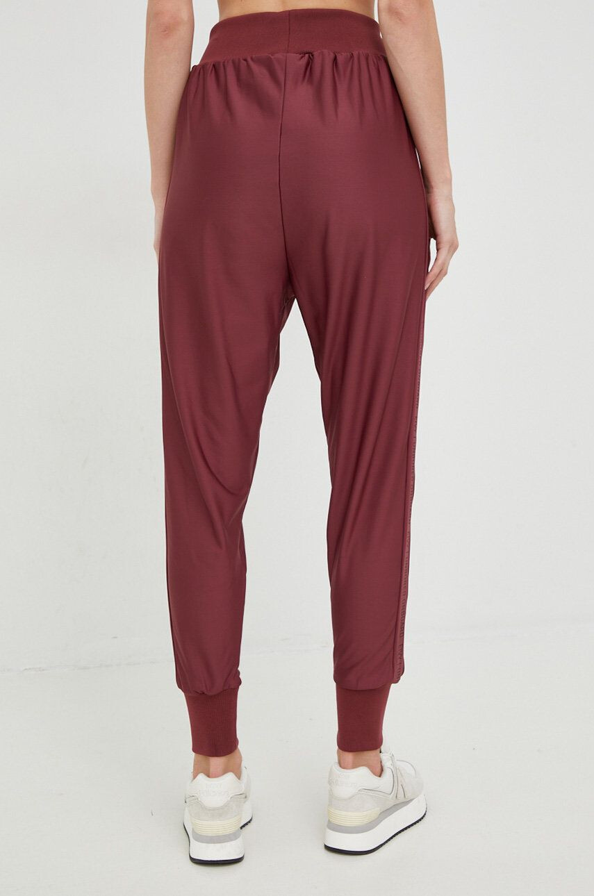 Eivy pantaloni de trening Icecold femei culoarea bordo cu imprimeu - Pled.ro