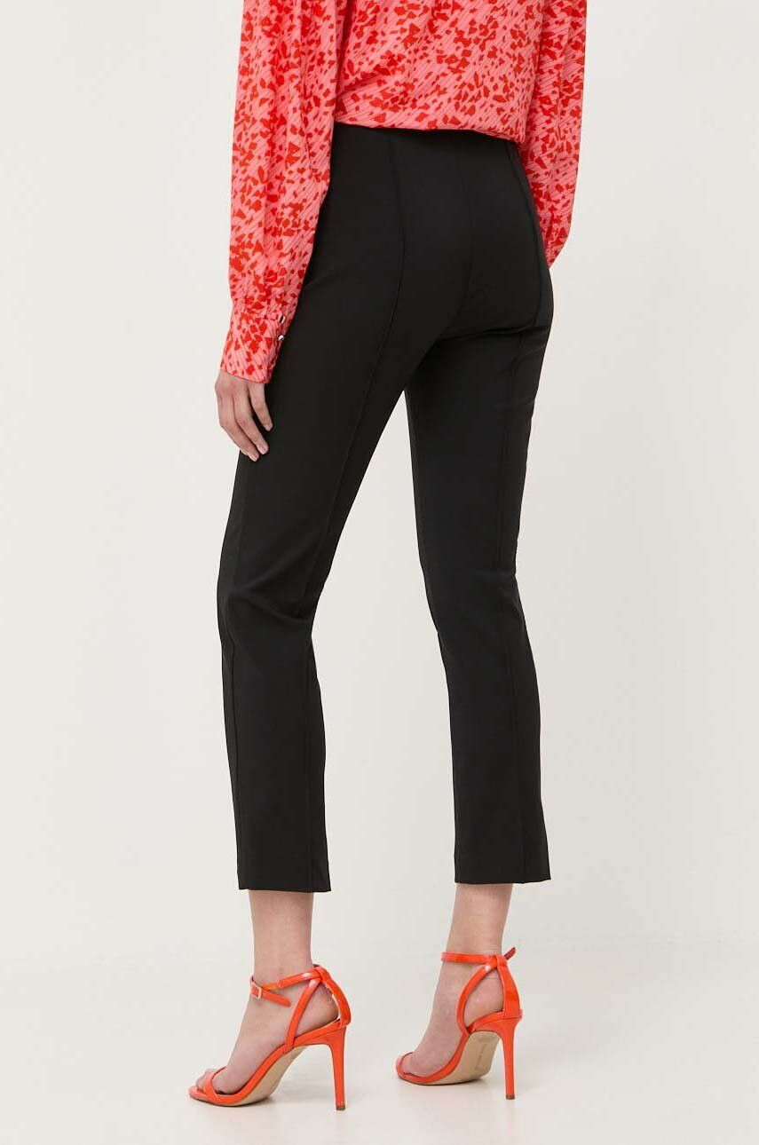 Elisabetta Franchi pantaloni femei culoarea negru mulata high waist - Pled.ro