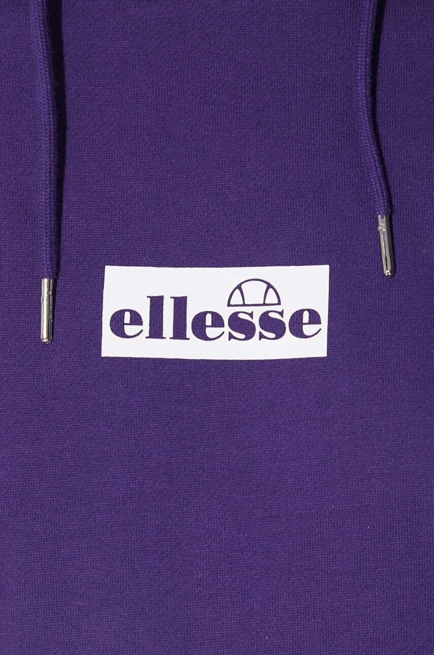 Ellesse bluză femei culoarea violet cu glugă cu imprimeu SGP15922-LBlue - Pled.ro