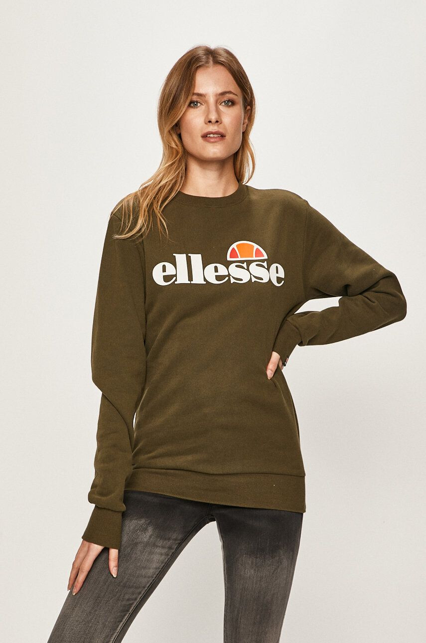 Ellesse Bluză femei culoarea verde cu imprimeu SGS03238-White - Pled.ro