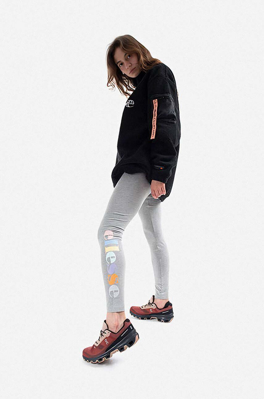 Ellesse colanți Tilly Legging femei culoarea gri cu imprimeu SGK13351-grey - Pled.ro