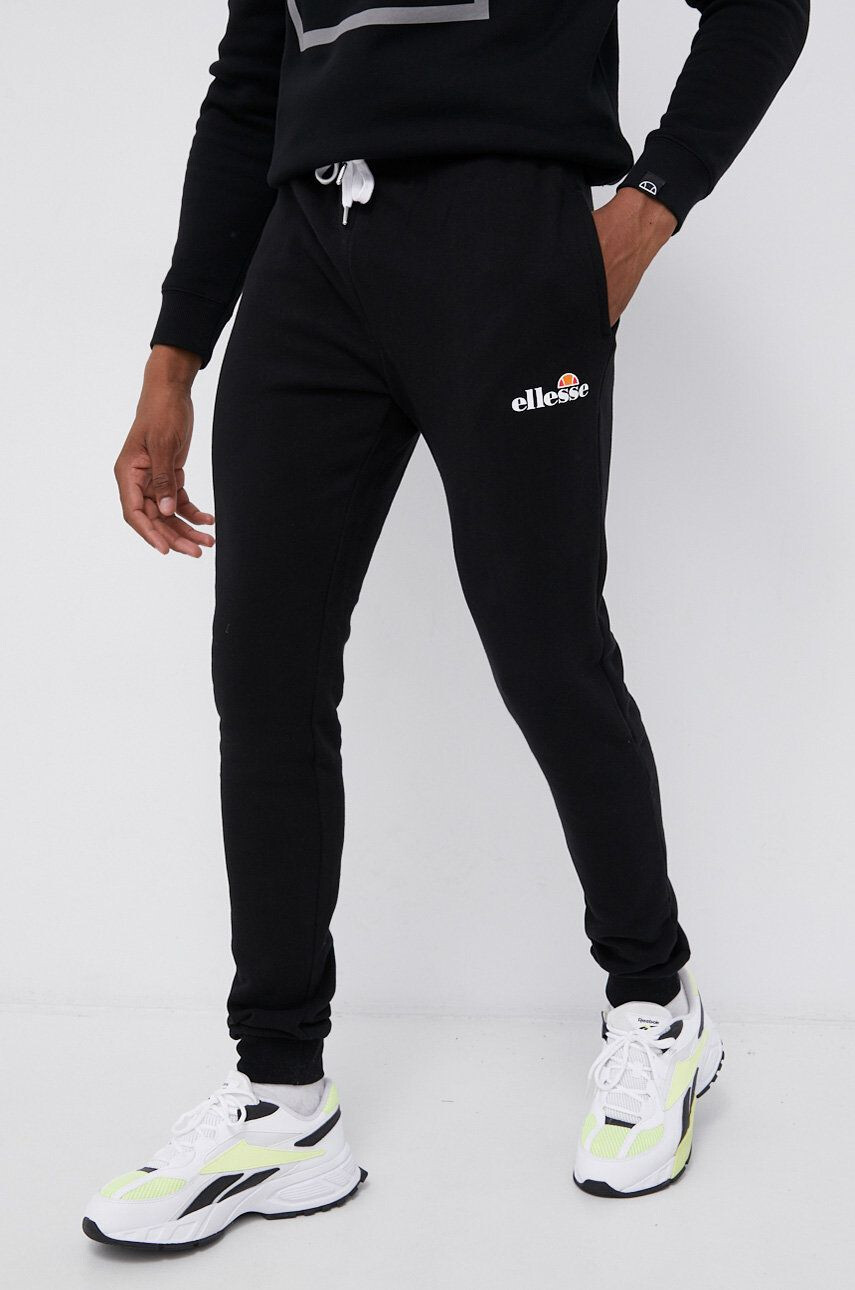 Ellesse pantaloni de trening culoarea negru cu imprimeu SHK12643-429 - Pled.ro