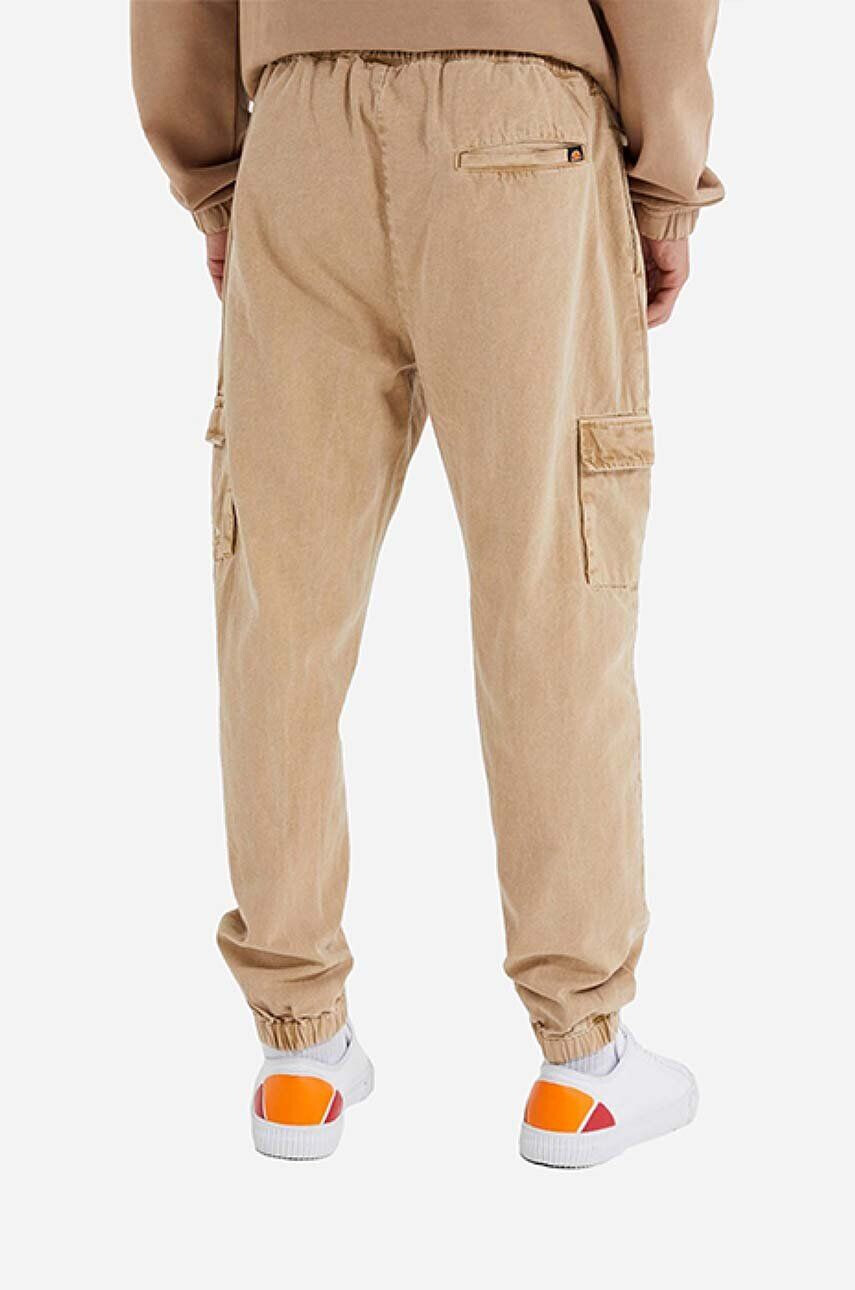 Ellesse pantaloni de bumbac culoarea maro cu fason cargo SHM13799-BROWN - Pled.ro