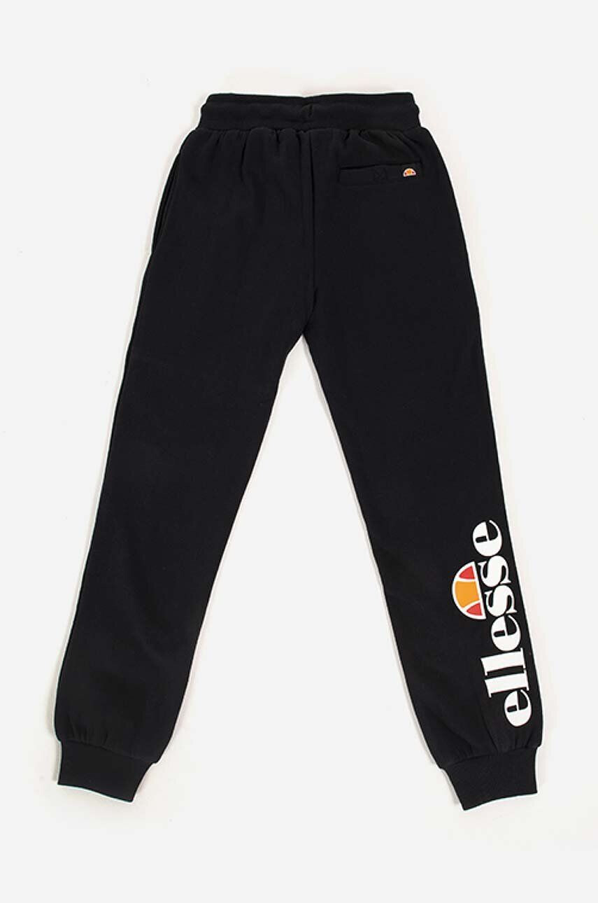 Ellesse pantaloni de trening pentru copii Colino culoarea negru cu imprimeu - Pled.ro