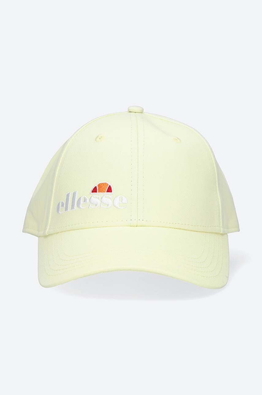 Ellesse șapcă de baseball din bumbac Arran Cap culoarea galben cu imprimeu SAJA1931-yellow - Pled.ro