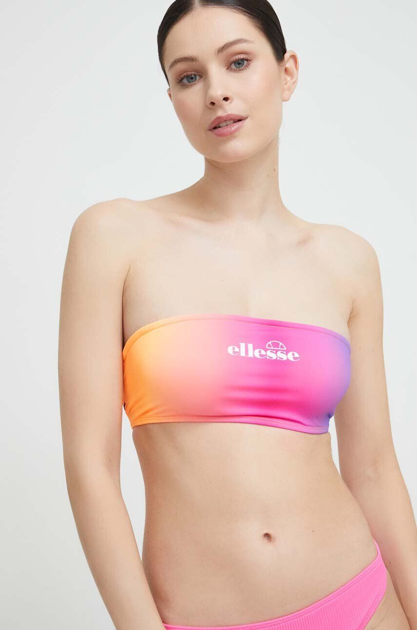 Ellesse sutien de baie culoarea roz cupa usor rigidizata - Pled.ro