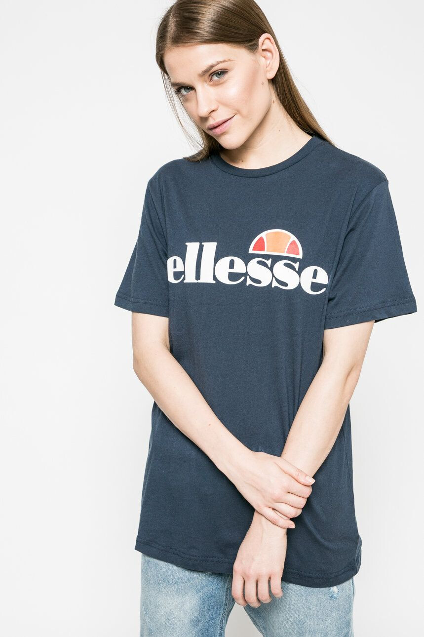 Ellesse tricou din bumbac culoarea albastru marin SGS03237-White - Pled.ro