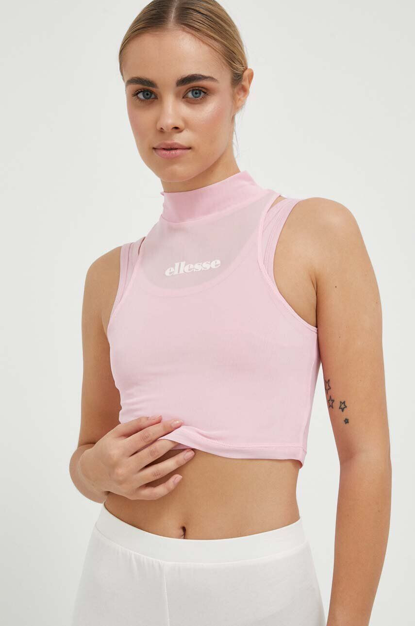 Ellesse top femei culoarea roz - Pled.ro