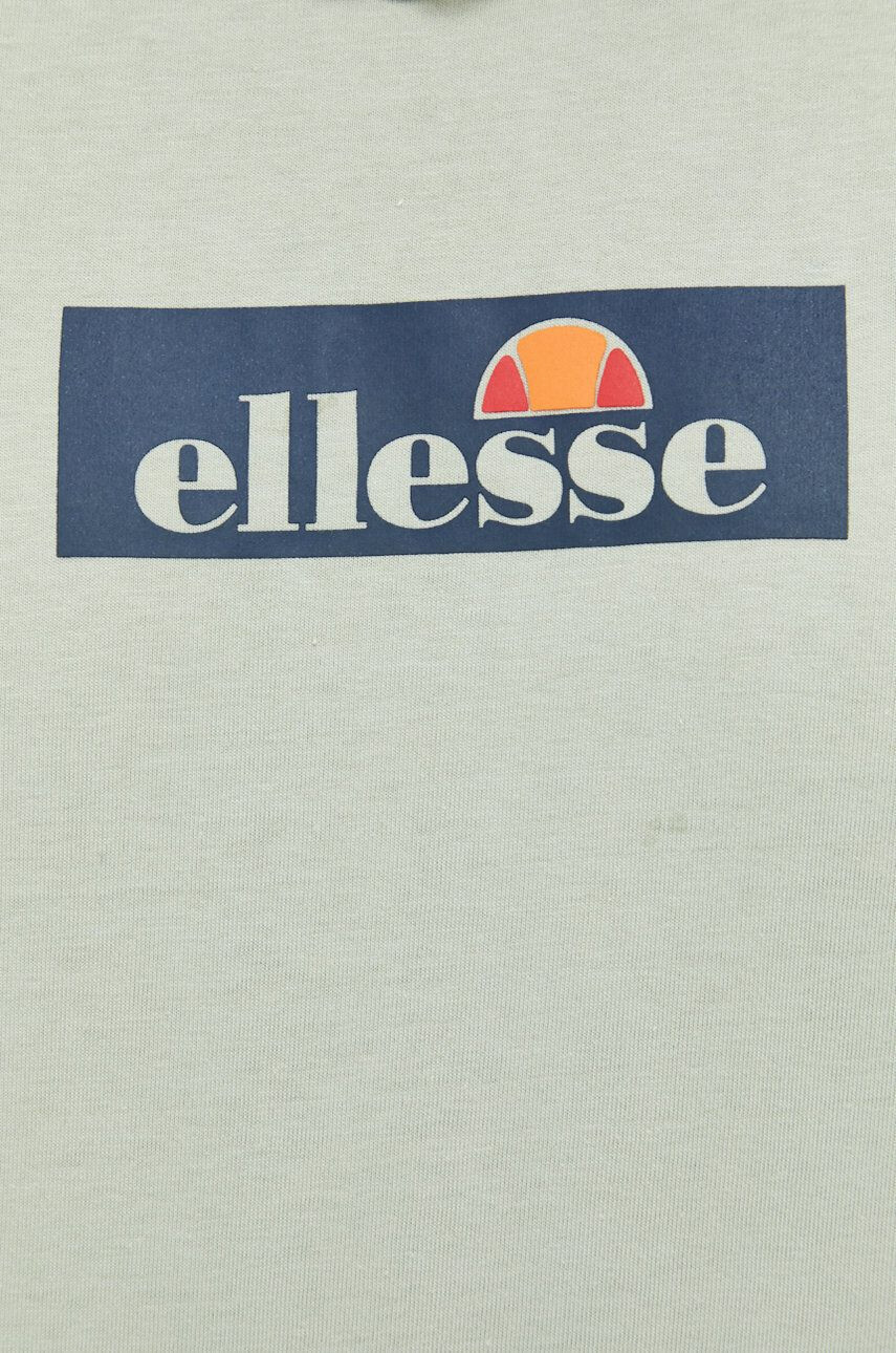 Ellesse tricou din bumbac culoarea verde cu imprimeu - Pled.ro