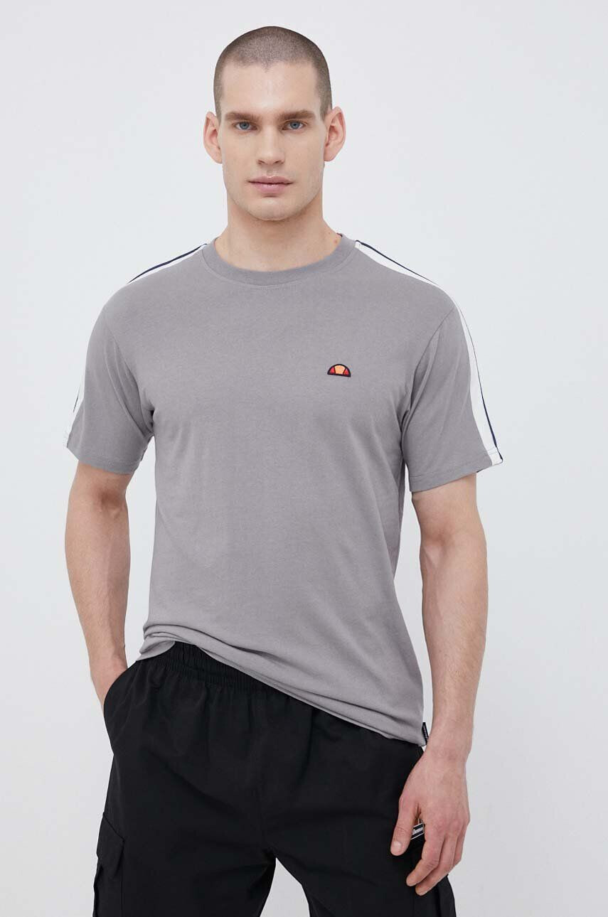 Ellesse tricou din bumbac culoarea gri cu imprimeu - Pled.ro