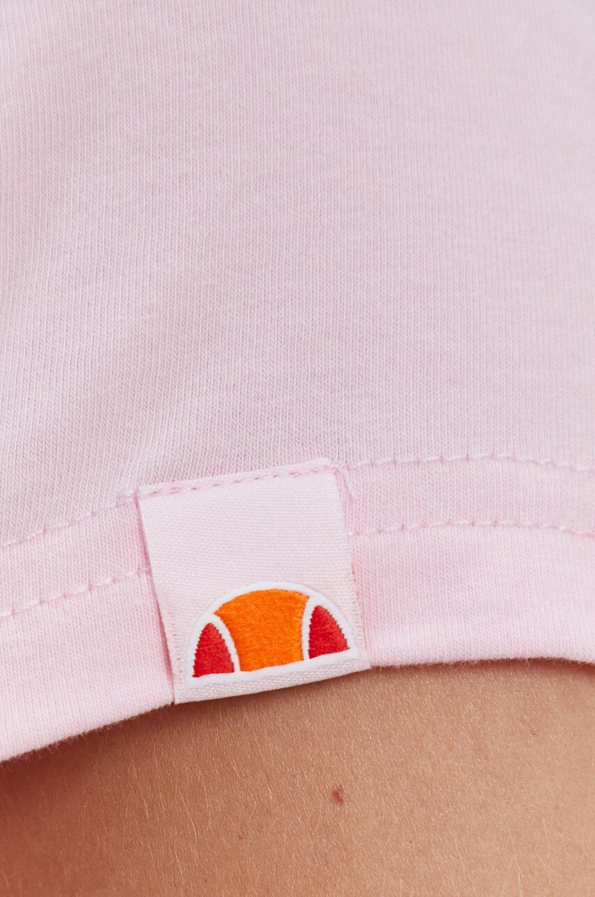 Ellesse tricou din bumbac culoarea alb cu imprimeu - Pled.ro