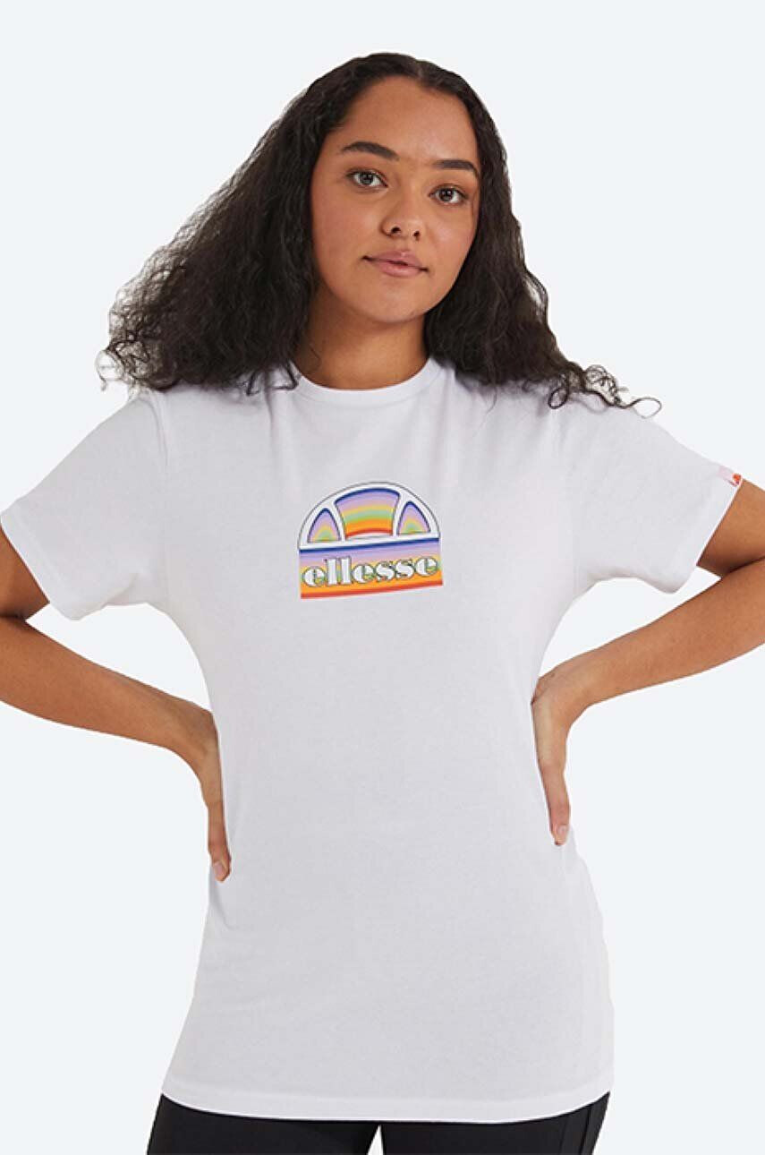 Ellesse tricou din bumbac culoarea alb SGJ11887-WHITE - Pled.ro