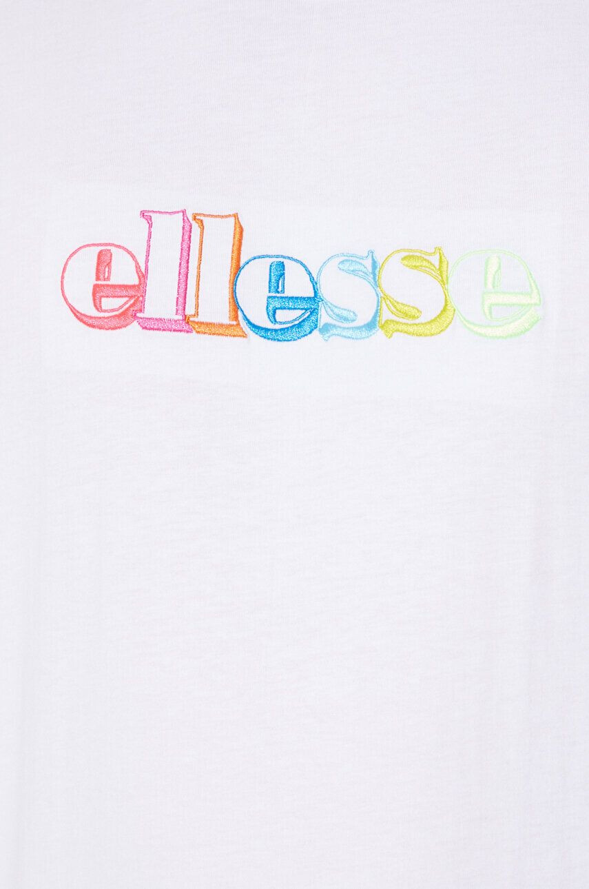 Ellesse tricou din bumbac culoarea alb cu imprimeu SHR17642-BLACK - Pled.ro