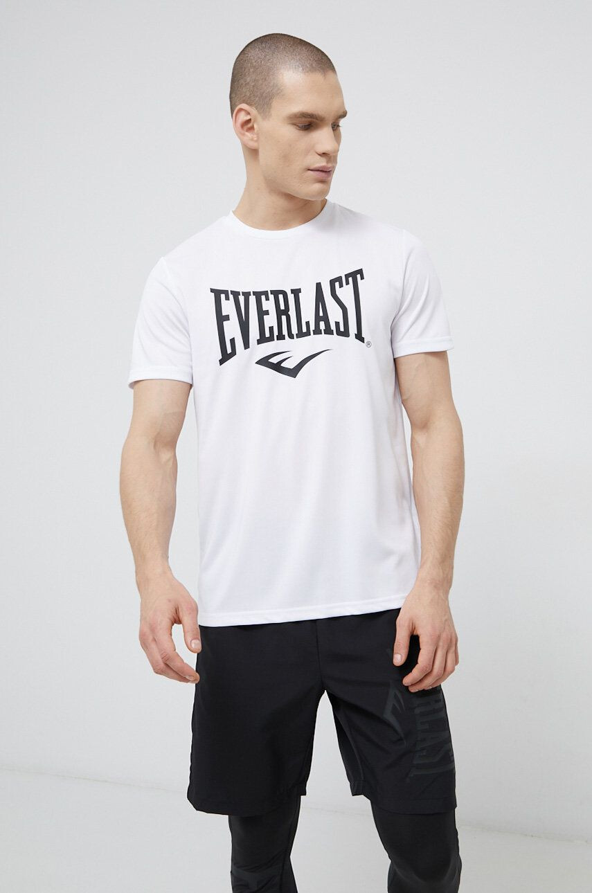 Everlast Tricou culoarea alb cu imprimeu - Pled.ro