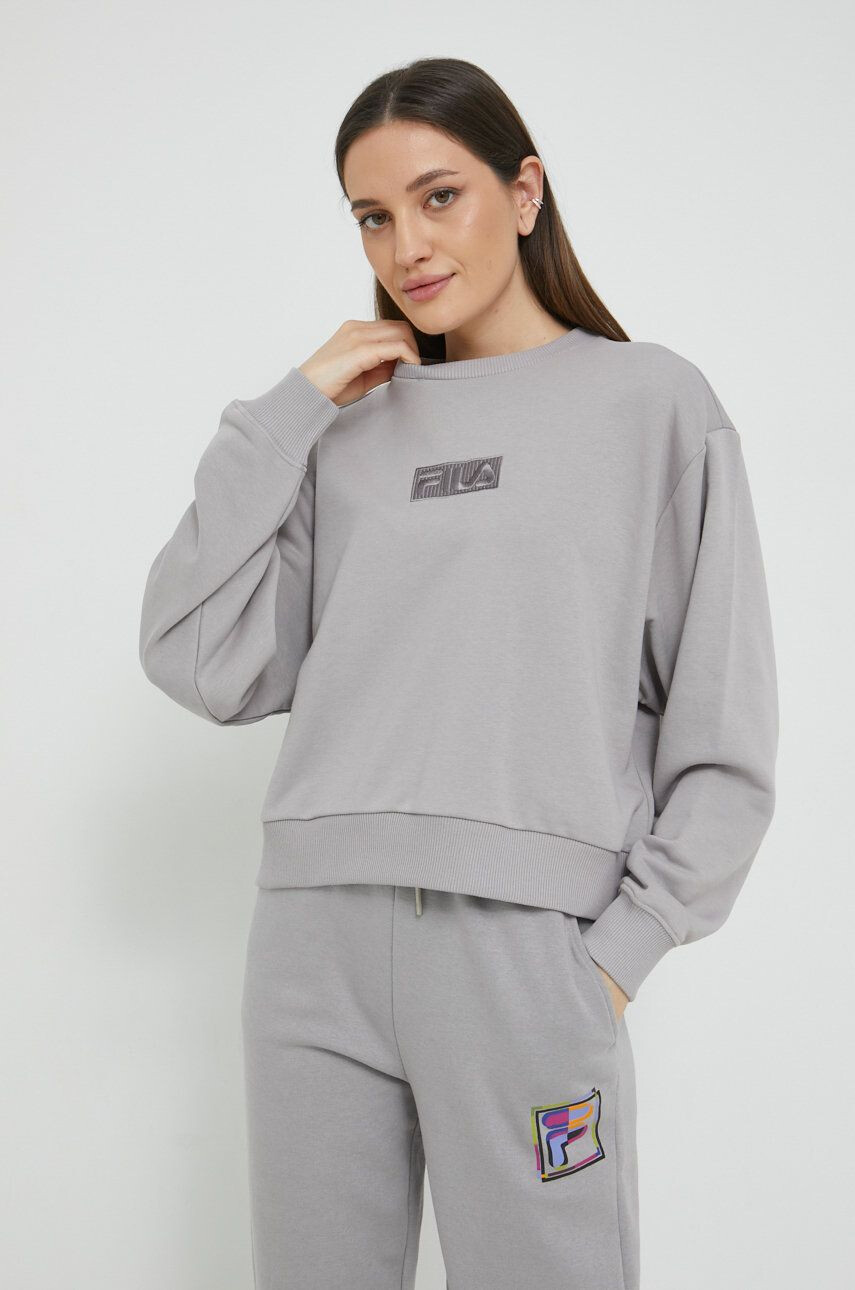 Fila bluza femei culoarea gri neted - Pled.ro