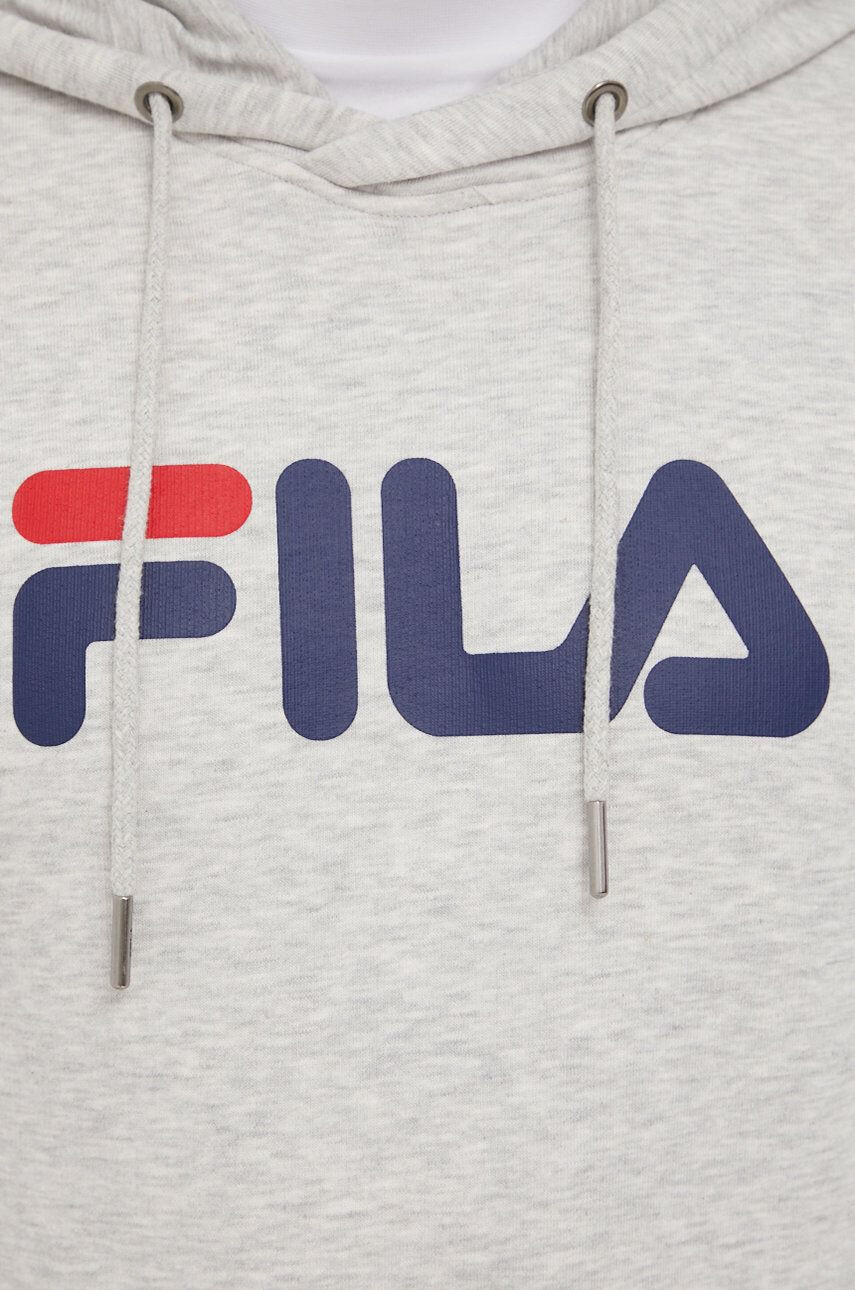 Fila bluza culoarea galben cu glugă cu imprimeu - Pled.ro