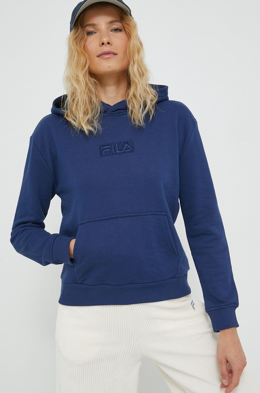 Fila bluza femei culoarea albastru marin cu imprimeu - Pled.ro