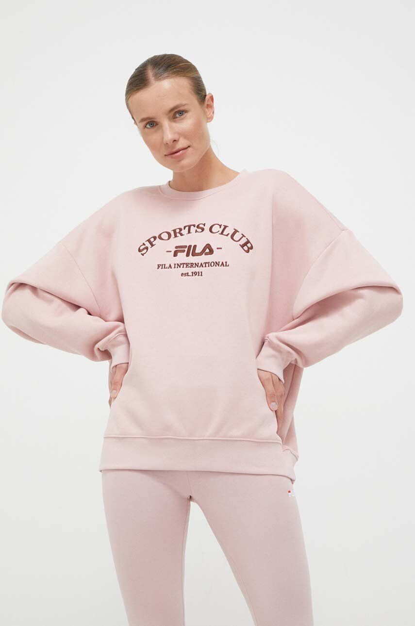 Fila bluza femei culoarea roz cu imprimeu - Pled.ro